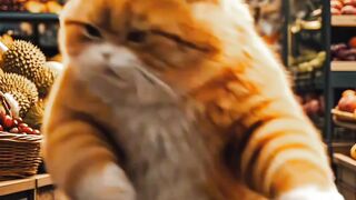 Ever seen a cat go full rage mode over bad food?