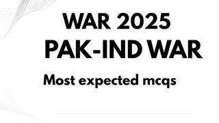 PakistanWAR2025MCQs