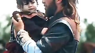 Ertugrul and Savci cute scene at Halimes grave