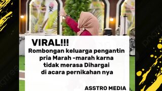 VIRAL ! Rombongan keluarga pengantin pria marah-marah