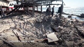 Dozens killed in Israel airstrike on seaside cafe in Gaza