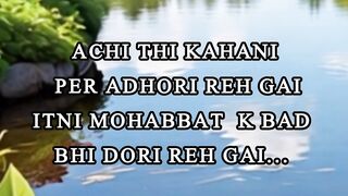 Sad poetry, sad status, sad love story