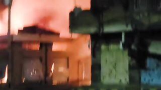 الحريق والانفجار يزيد بقوه