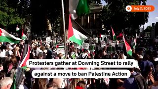 Protesters in London rally against proposed ban on Palestine Action -