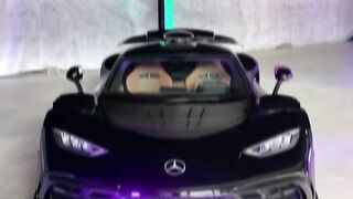 The boy is showing his cars