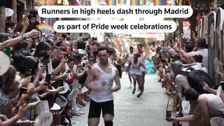 High Heel Race Lights Up Madrid Pride Celebrations