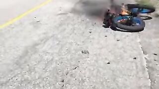 BC Man Narrowly Escapes as E-Bike Battery Explodes Mid-Ride