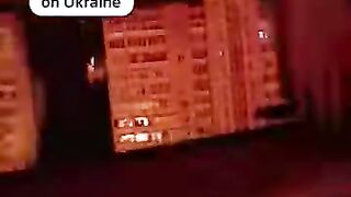Kyiv Residential Area Hit by Russian Drone Explosion