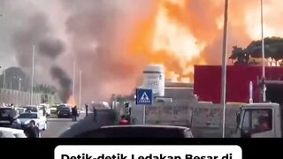 Video Detik-detik Ledakan Besar di SPBU Roma, Lebih 20 Orang Terluka
