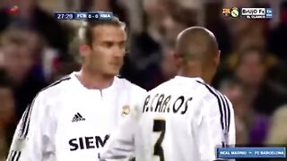 Barcelona vs Real Madrid  Roberto Carlos free kick