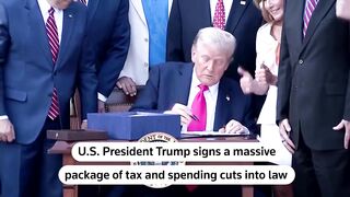 Trump Enacts Historic Tax and Spending Bill at White House Ceremony
