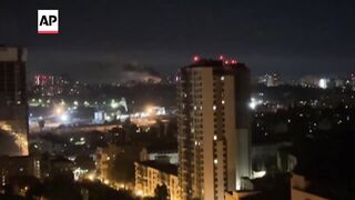 Explosions seen in Kyiv during Russias largest aerial attack on