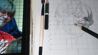 bts v drawing step by step for beginners
