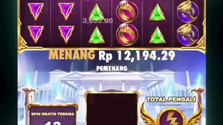 PETIR DEWA ZEUS BIKIN CUAN! Modal pas-pasan, menangnya luar biasa!  JP 60 JUTA di Gates of Olympus!