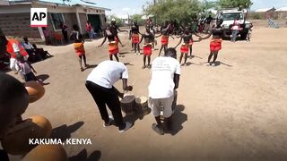 Dances help children distract themselves in Kenyas refugee