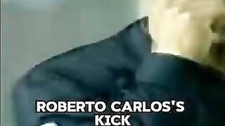 When Puyol Blocked Roberto Carlos Kick with His Head