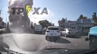 Русский дрон-камикадзе стирает военкомат ВСУ