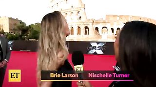 John Cena CRASHES Brie Larsons Fast X Interview (Exclusive)
