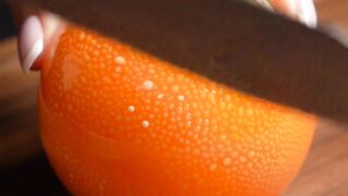 Amazing orange cutting