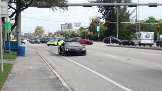 BEST SUPERCAR EXITS from Exotics and Espresso - Bugatti Chiron, Ferrari SF90, Aventador SVJ, McLaren