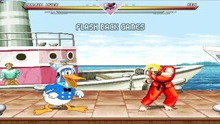 Donald Duck Vs Ken in street fighter