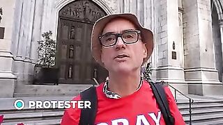 NYC Protesters Stand in Solidarity with Gaza Children at St. Patrick’s Cathedral
