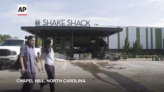 North Carolina residents react to flooding from remnants of
