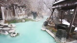 Staying at a Secret Japanese Hot Spring Like a Blue River  Adachiya Ryokan Fukushima