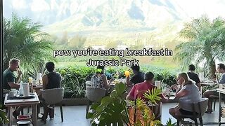 Eating Breakfast in JURASSIC PARK?! My Epic Morning View in Kauai, Hawaii!