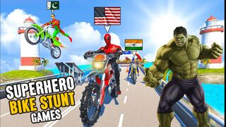 Superhero Motor Bike Stunt