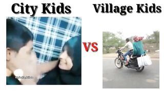 City Kids VS Village Kids || Best Funny Memes Video ||