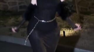 Young Woman Freestyle Dancing at Sunset
