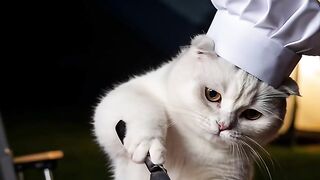 Chef Whiskers in the Kitchen  This Cat Can Cook?!