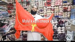 Shocking Video Muslim Molvi Cleric Appears to Display Lingerie - Whats Happening in Pakistan?