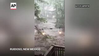House gets swept away in New Mexico flash