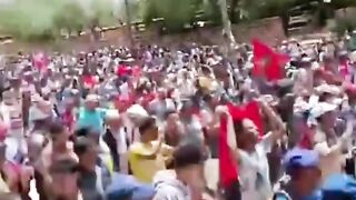 مسيرة ساكنة أيت بوكماز تصل إلى عمالة أزيلال.