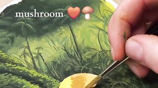 Mushroom painting