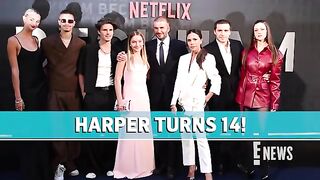 See Brooklyn Beckham Celebrate Harper Beckhams 14th Birthday