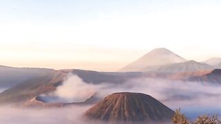 sunrise in the mountains