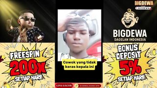 Pasti dia selalu sabar. diakan lembek kepala