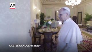 Zelenskyy meets with Pope Leo XIV at his summer residence in