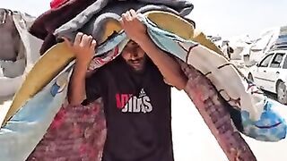 Escalating Conflict Forces Palestinians to Flee Amid Israeli Ground Offensive