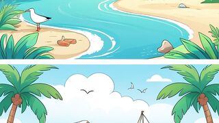 Can You Spot the One Difference?  Beach View Challenge!
