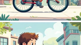 Boy Riding Through the Street But Somethings Off!