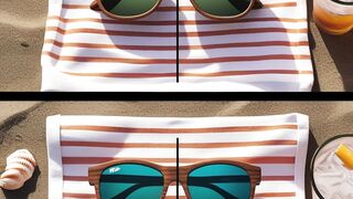 Can You Spot the 1 Difference? Beach Sunglasses Puzzle!