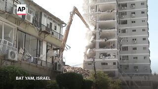 Israel demolishes some of the buildings destroyed by Iran