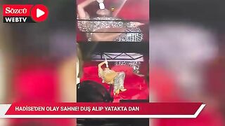Hadiseden olay sahne! Duş alıp yatakta dans etti