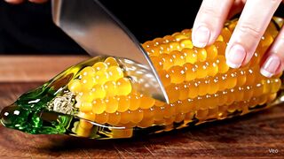 Shattering expectations, one glass corn kernel at a time.  So satisfying!