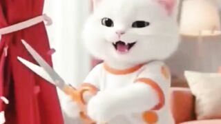 Mom Cat Punished Her Naughty