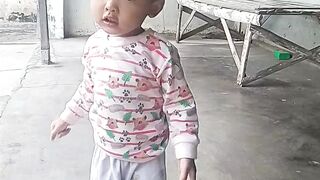 Kids Playing run away together